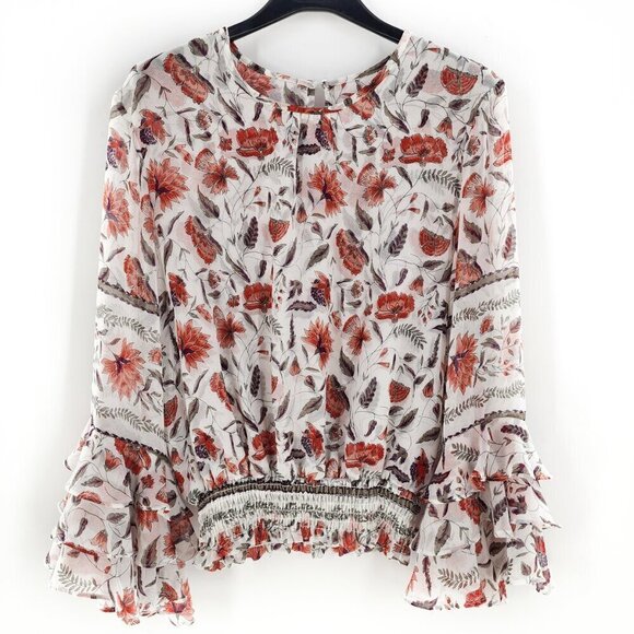MISA Los Angeles Floral Bell Sleeve Top - Picture 2 of 7